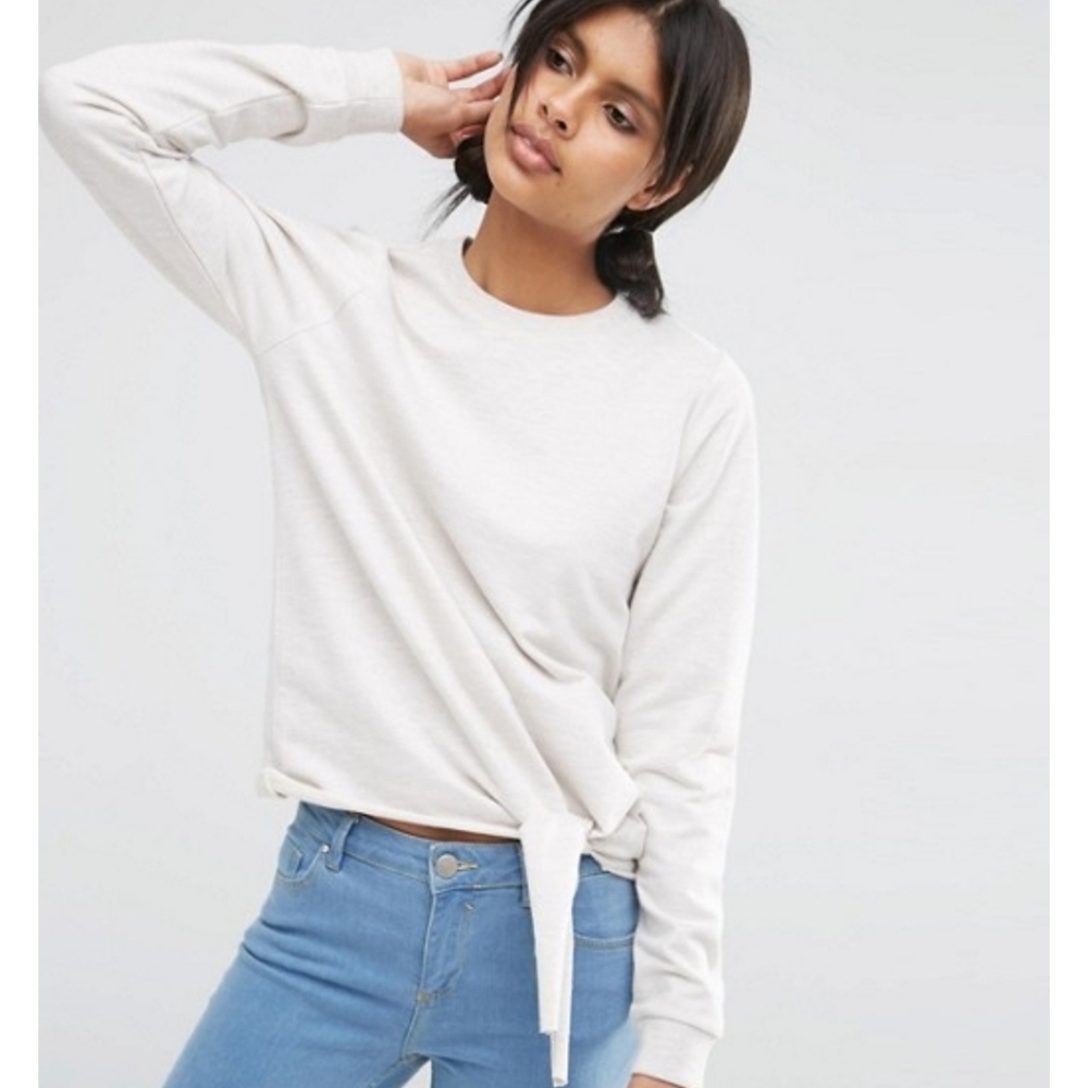 ASOS Sweatshirt With Knot Detail